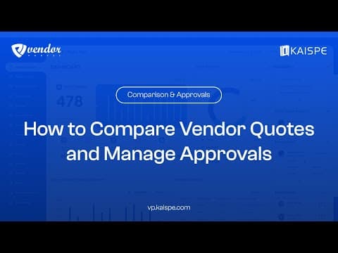 Quotation Comparison | Approval Workflow and Setup Flow