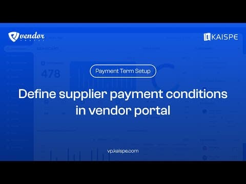 Payment Terms Setup