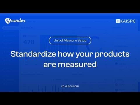 Units of Measure Configuration